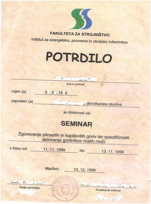Dimnikarsko spričevalo